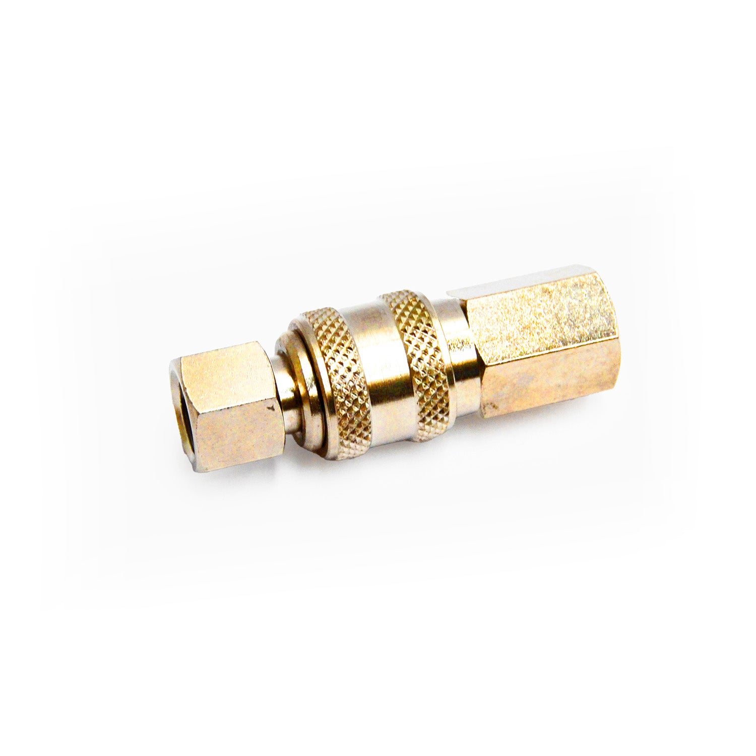 Raccord rapide - vanne à deux voies F-F filetage gaz 1/8''