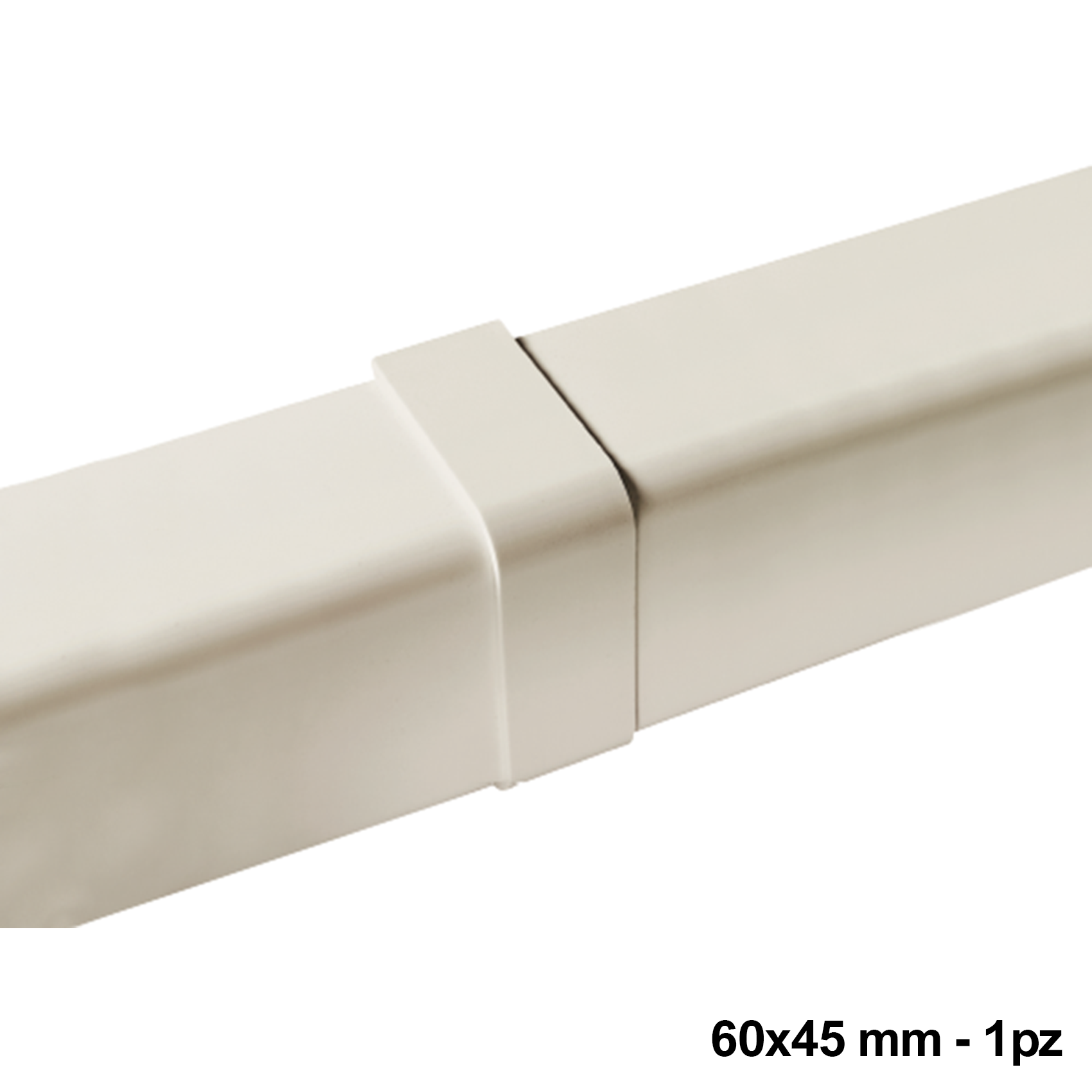 Joint de recouvrement pour conduit 60x45 mm - 1 pièce