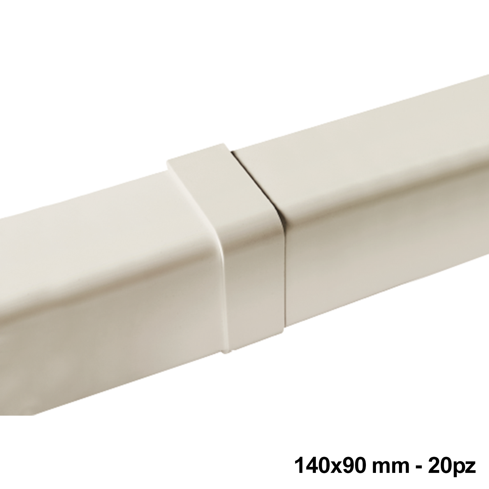 Joint de recouvrement pour profilé 140 x 90 mm - lot de 20 pièces
