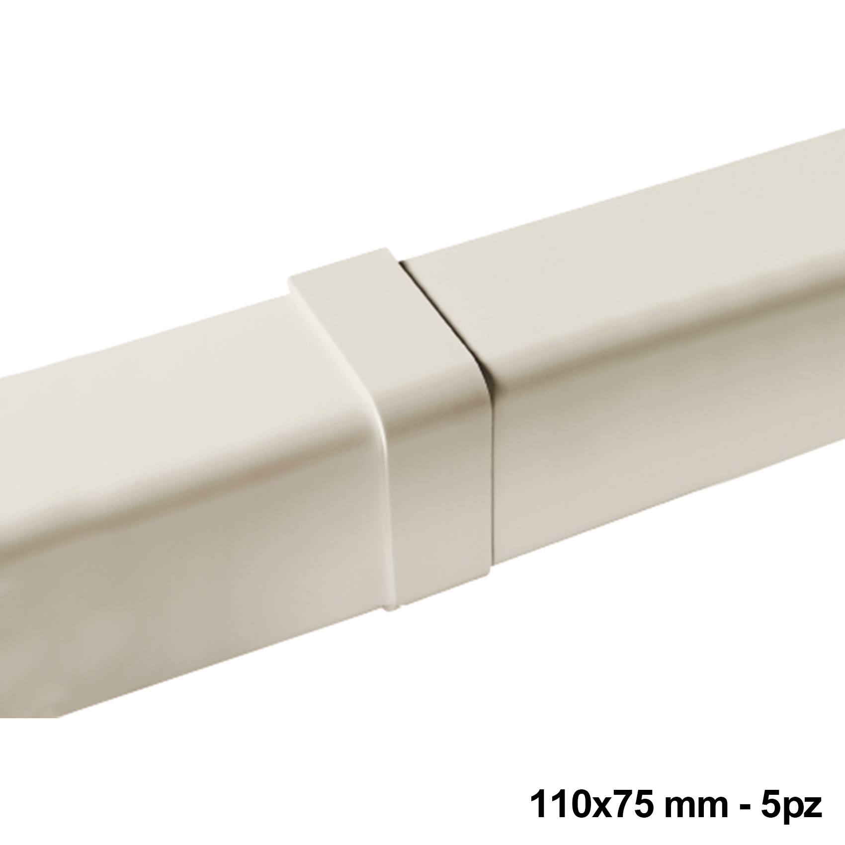 Joint de recouvrement pour profilé 110 x 75 mm - 5 pièces