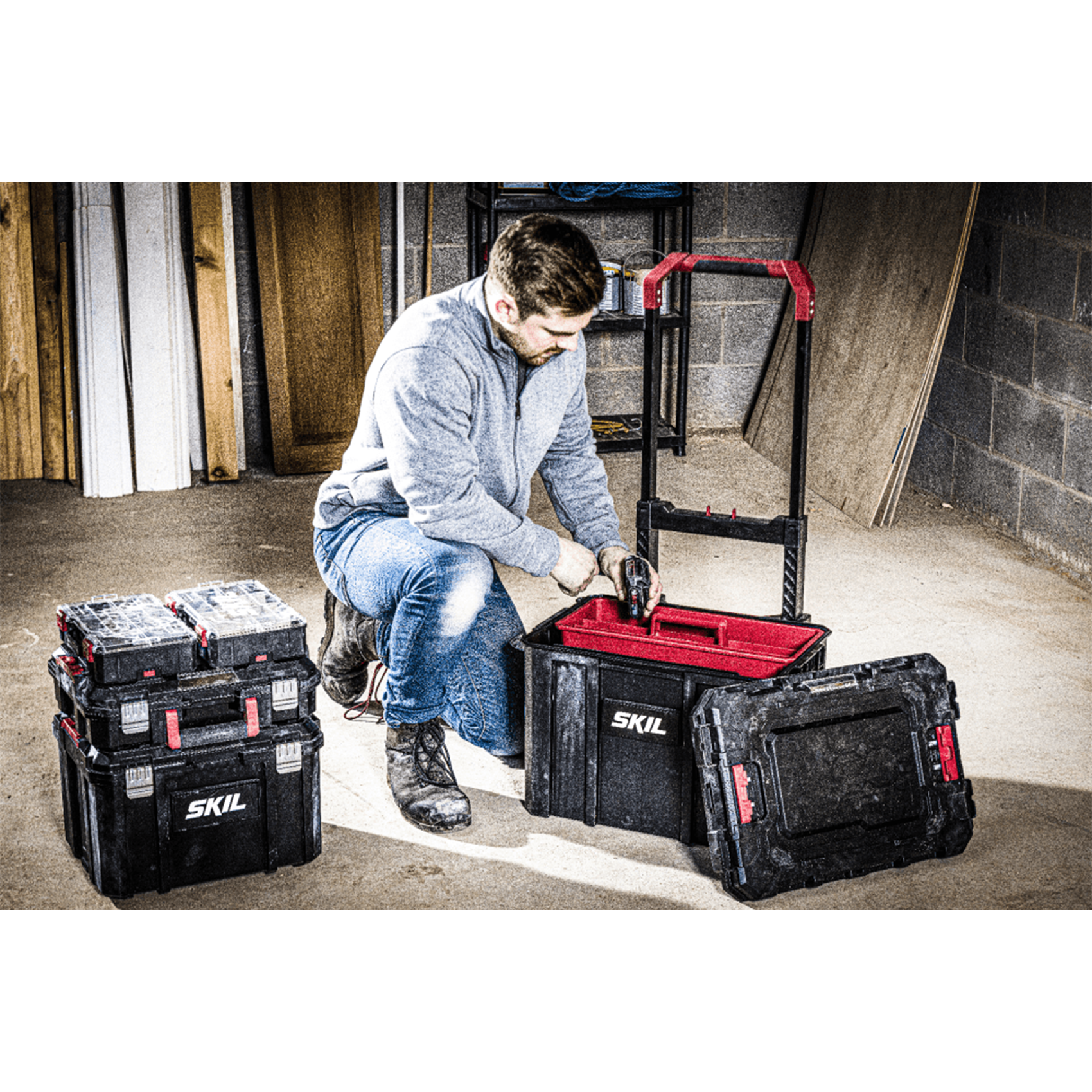 Coffret à outils modulaire rigide Skil