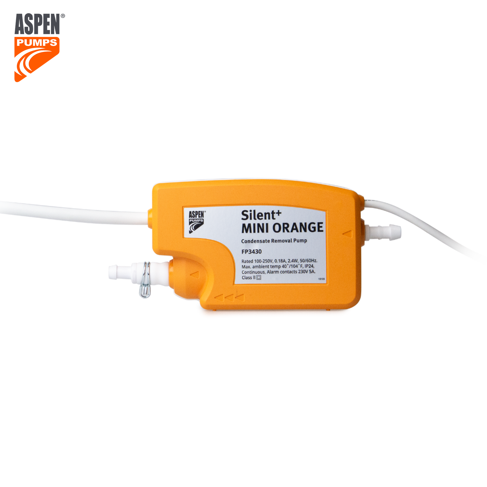 Pompe de vidange des condensats de climatisation Silent+ MINI ORANGE - Aspen Pumps