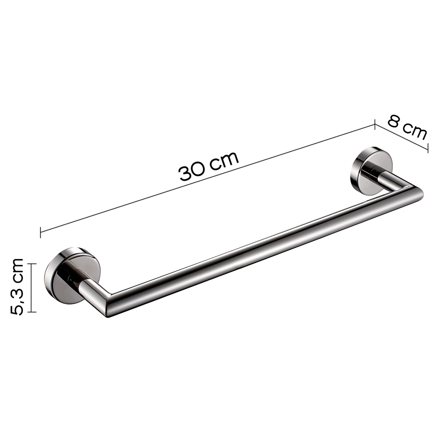Steel towel holder 30 cm - PROJECT GEDY