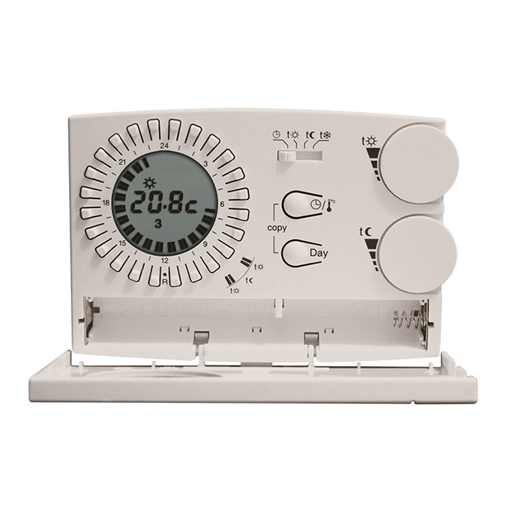 Perry 1CRCR209/S - EASY Series Wall-Mounted Analogue/Digital Weekly Chronothermostat