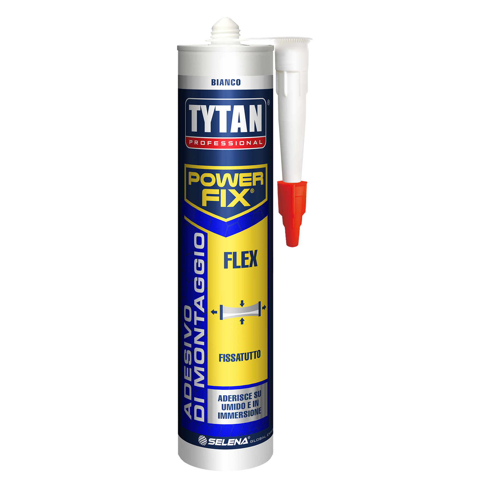 Mastic d'assemblage flexible professionnel en silicone blanc 290 ml