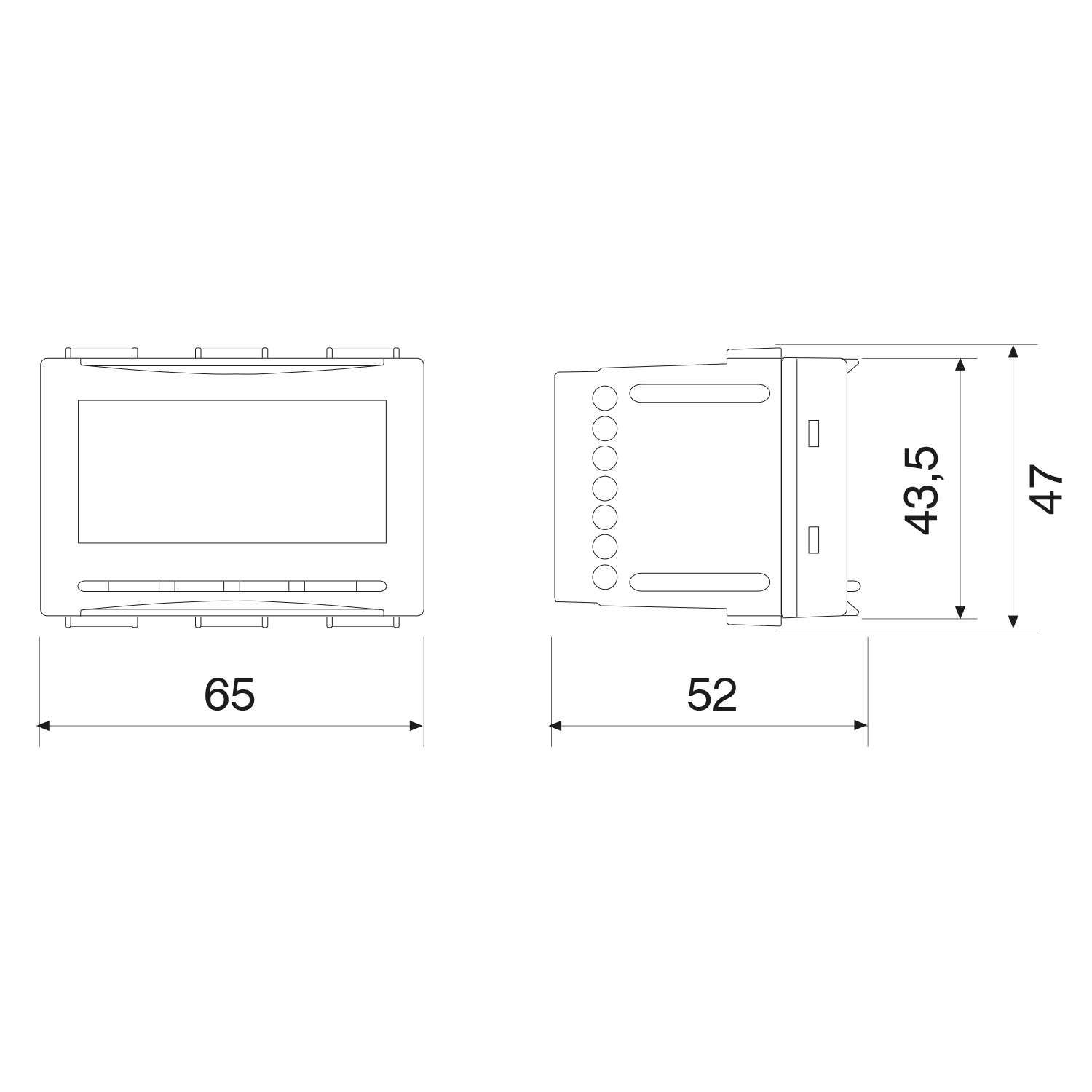 Perry NEXT Soft Touch 220V Built-in Digital Thermostat