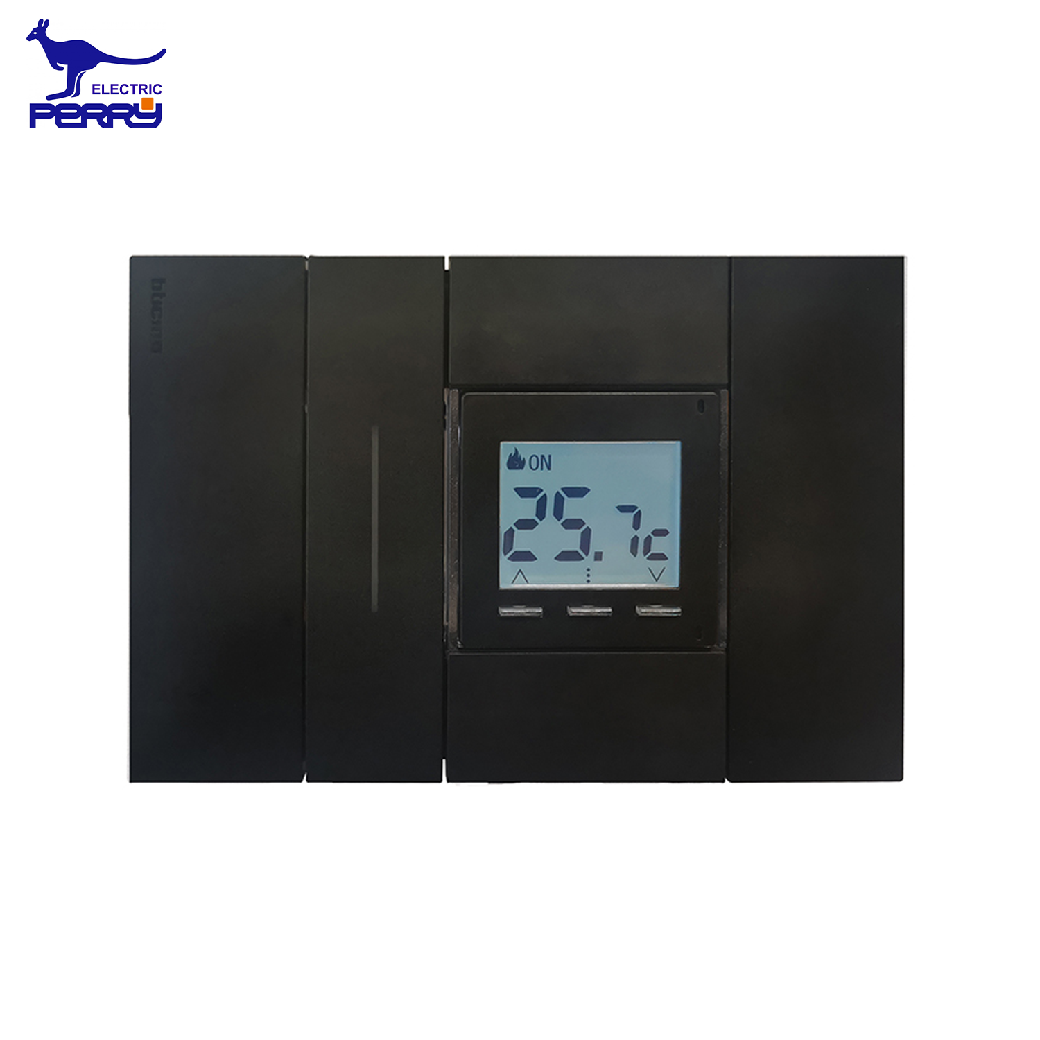 Integrated 220V digital thermostat with 2 civil modules, DADO series