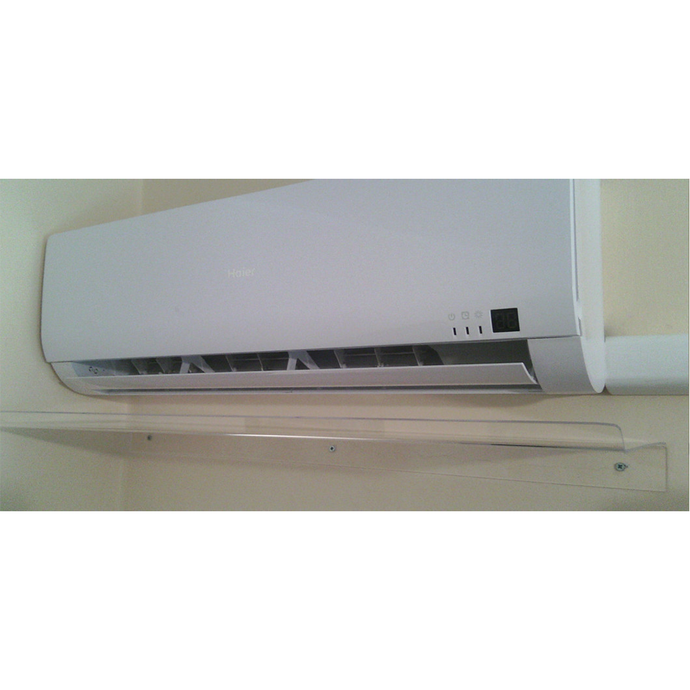 Déflecteur d'air transparent pour climatiseur split 110x31x5 (cm)