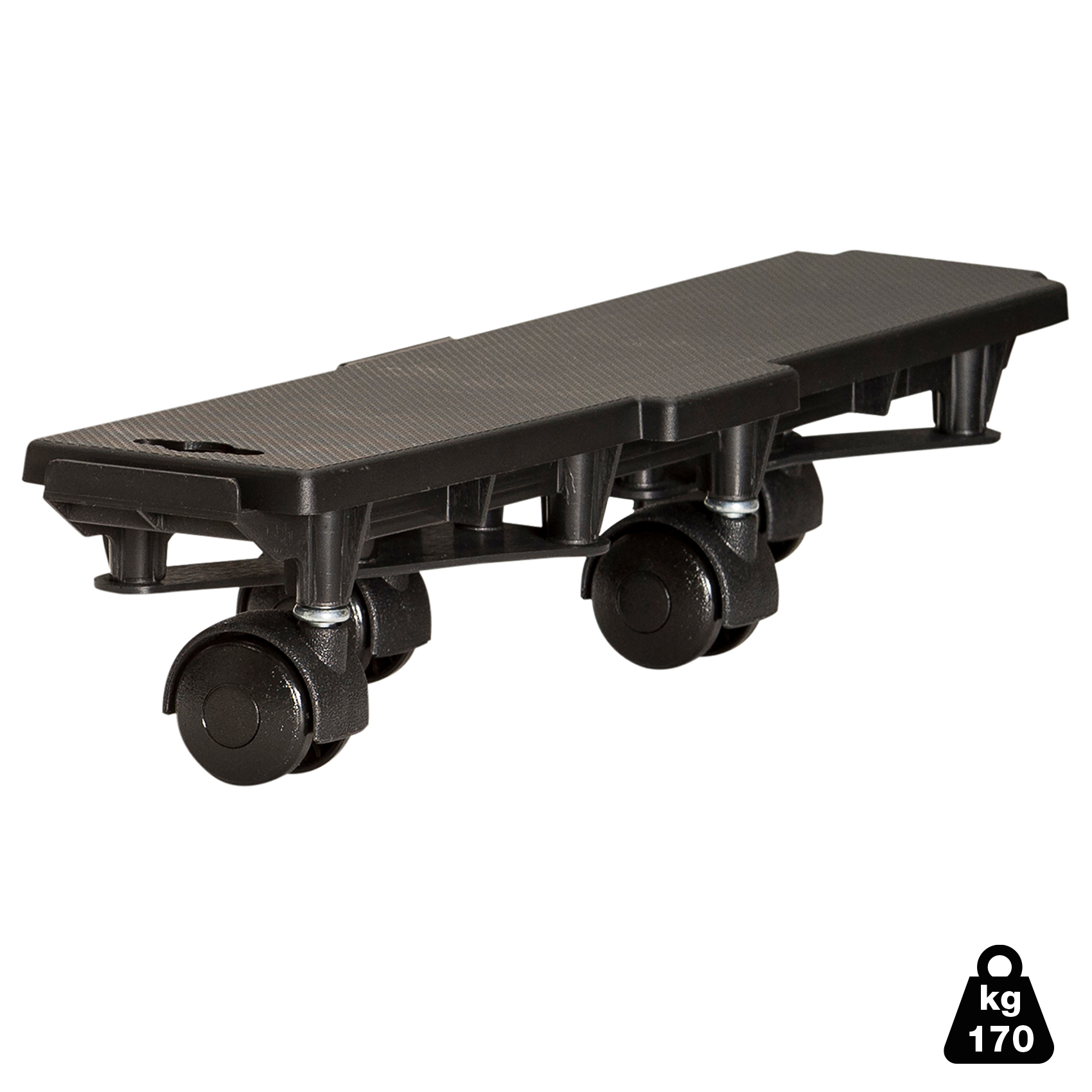 Chariot de transport en polypropylène, capacité de charge 170 kg, 36 x 10 x 8 cm