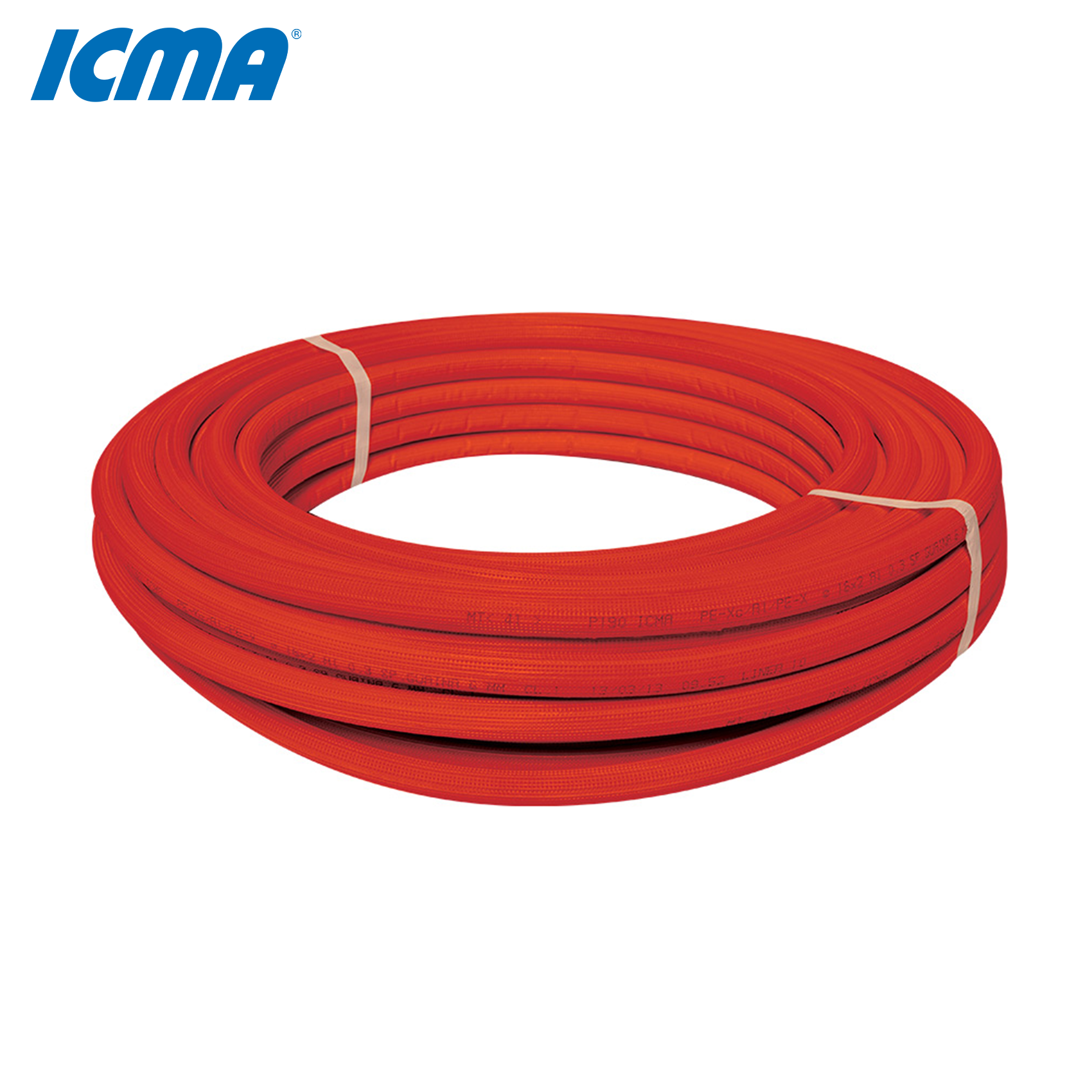 Tuyau multicouche isolé rouge PE-Xc Ø 16 x 2 mm, épaisseur 0,3 mm - rouleau de 50 m