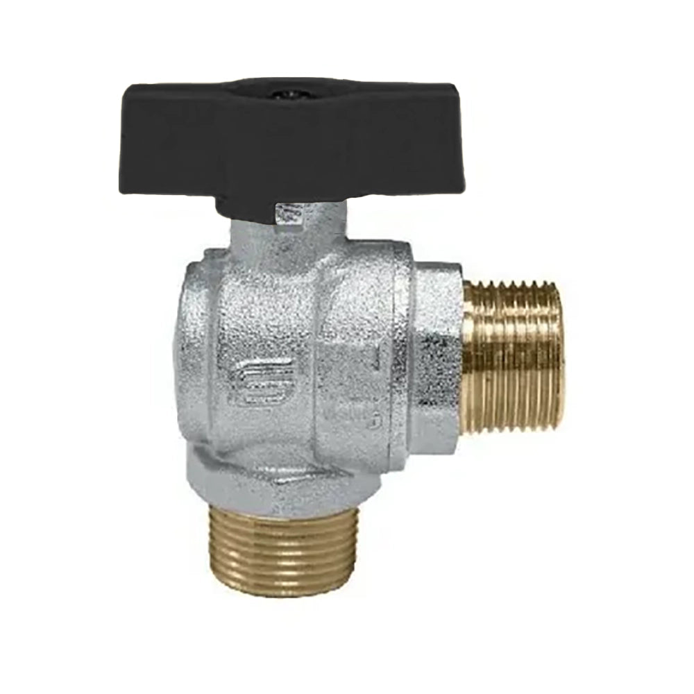 Square Venus ball valve 3/4'' black handle