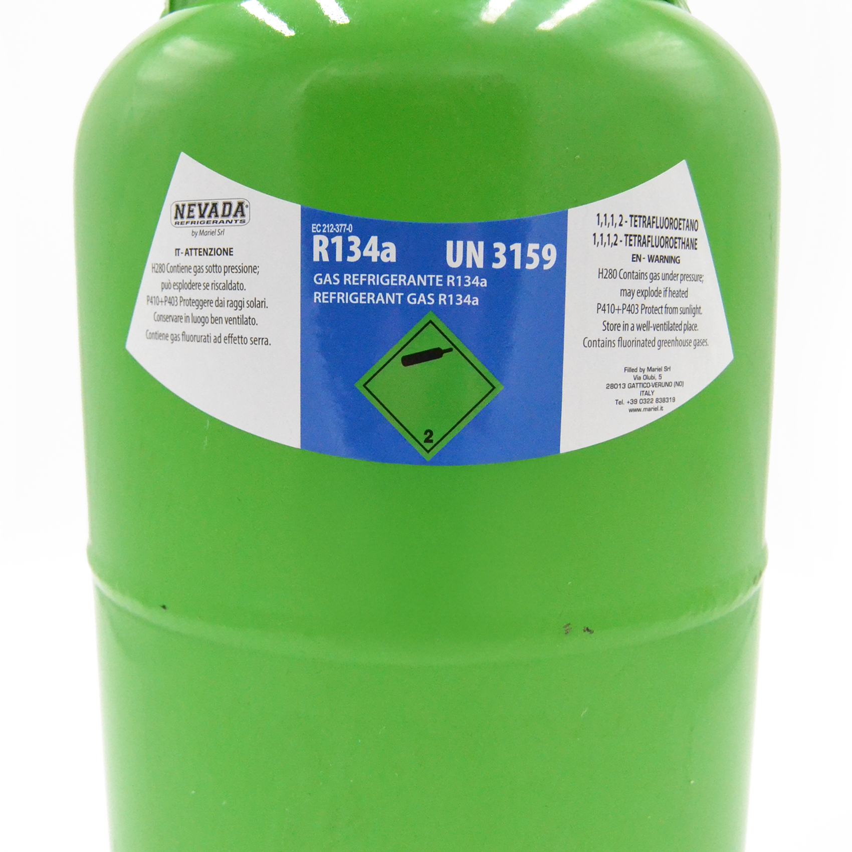 Bouteille de gaz R134a de 5 kg net - réfrigération et climatisation automobile