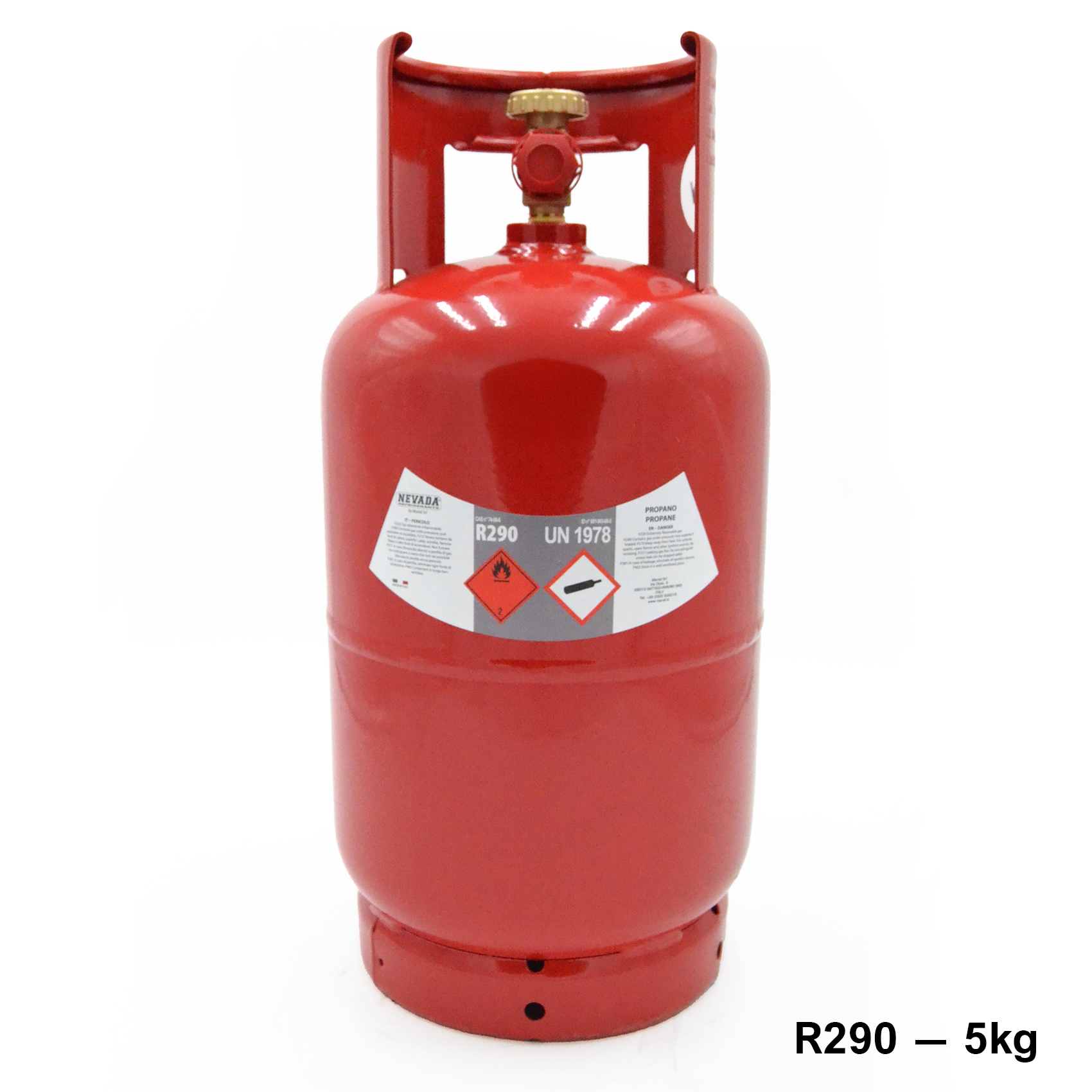 Bouteille de gaz réfrigérant R290 propane - 5 kg