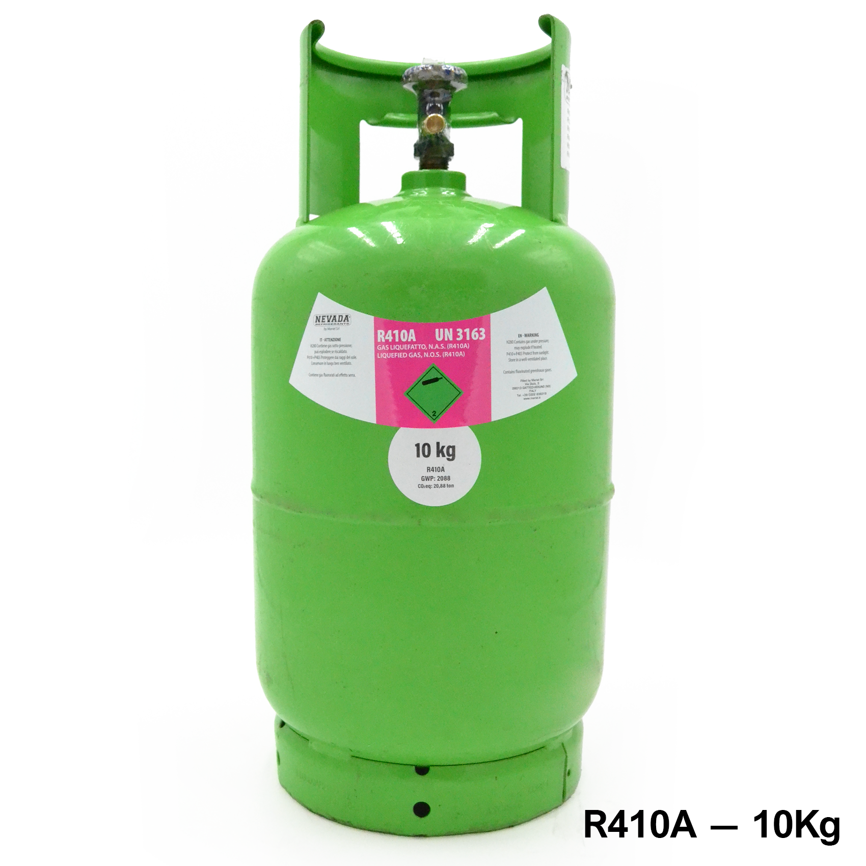 Bouteille de gaz R410A - 10 kg net - climatisation