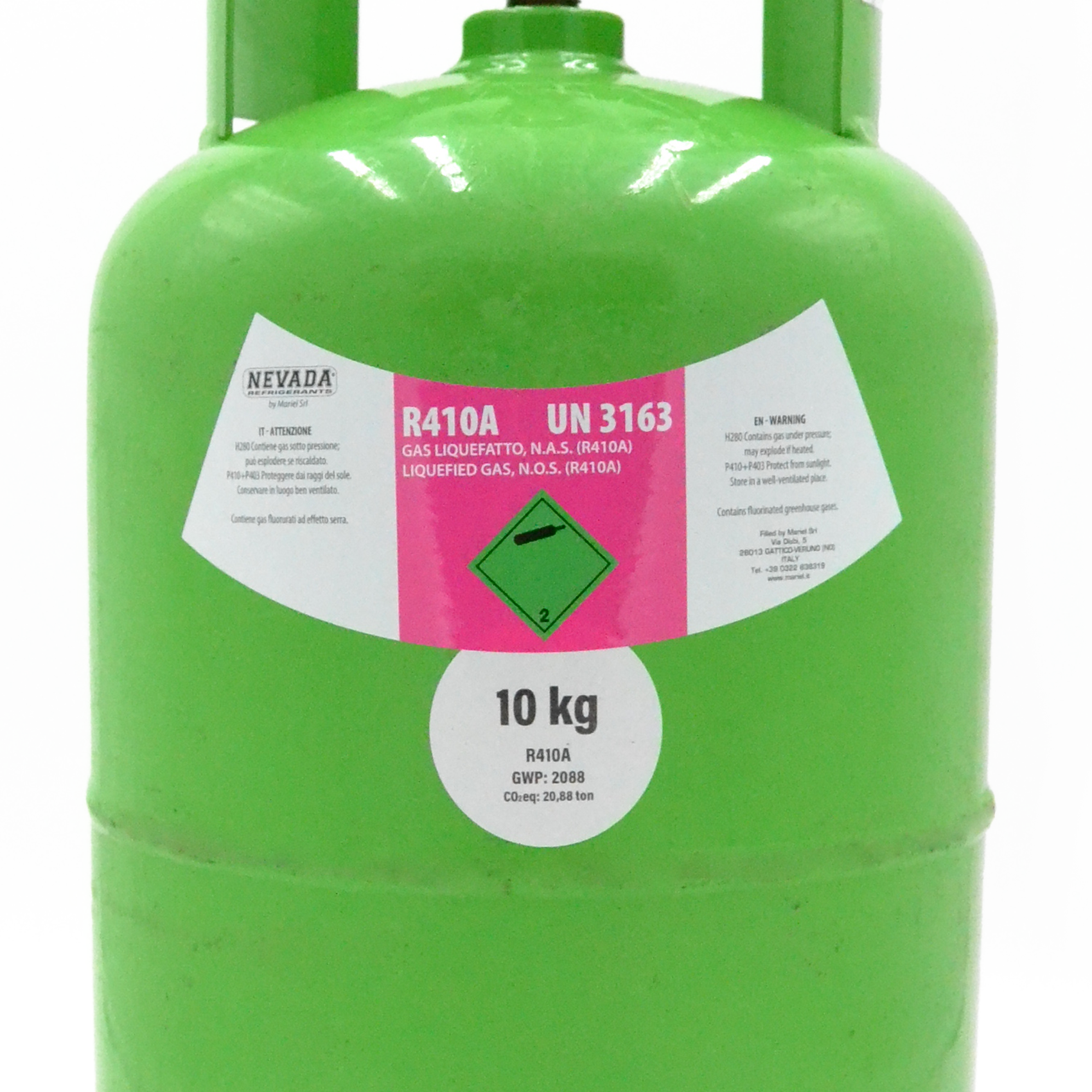 Bouteille de gaz R410A - 10 kg net - climatisation