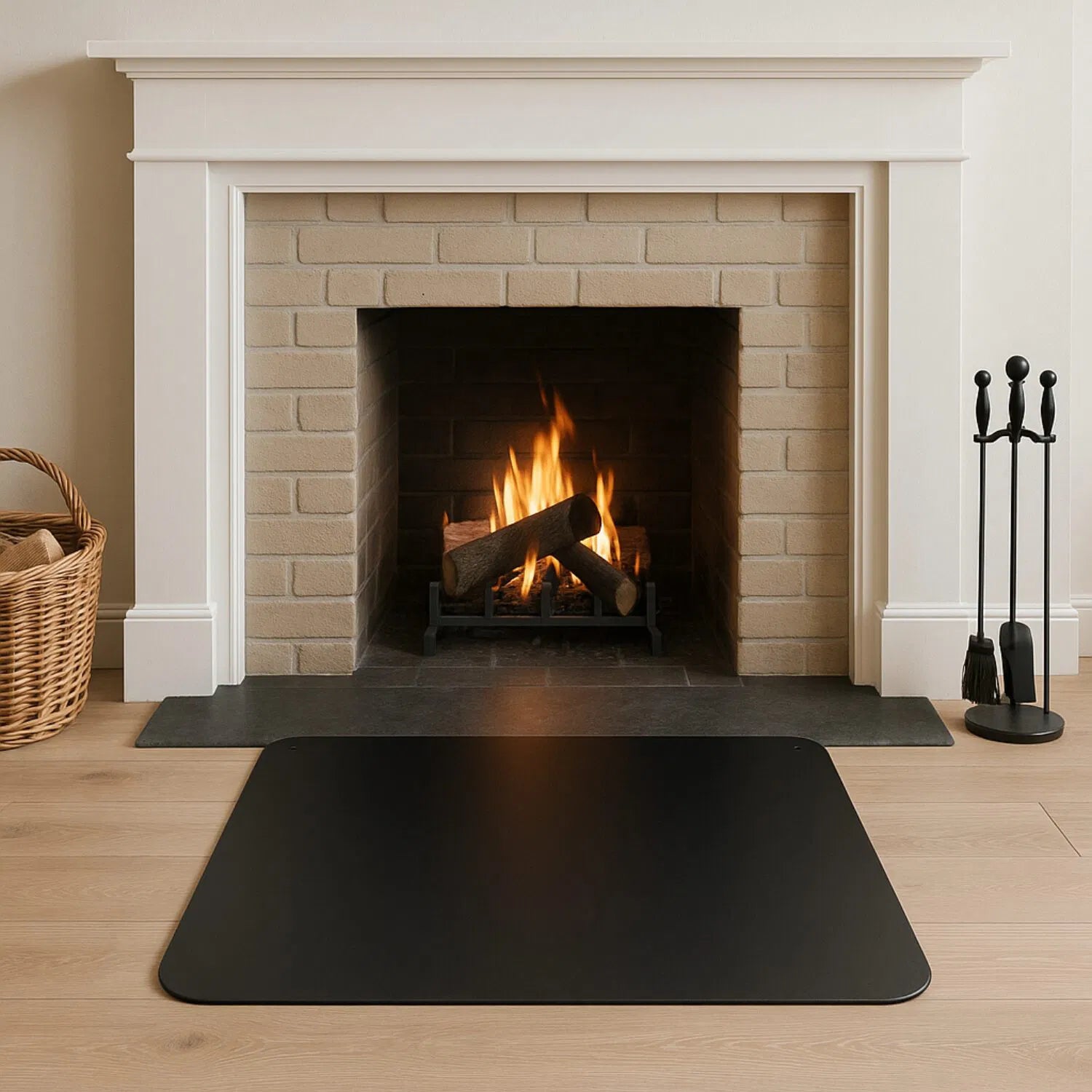 Plateforme de protection de sol en tôle pour POÊLES À PELLETS de bois, 60 x 70 cm