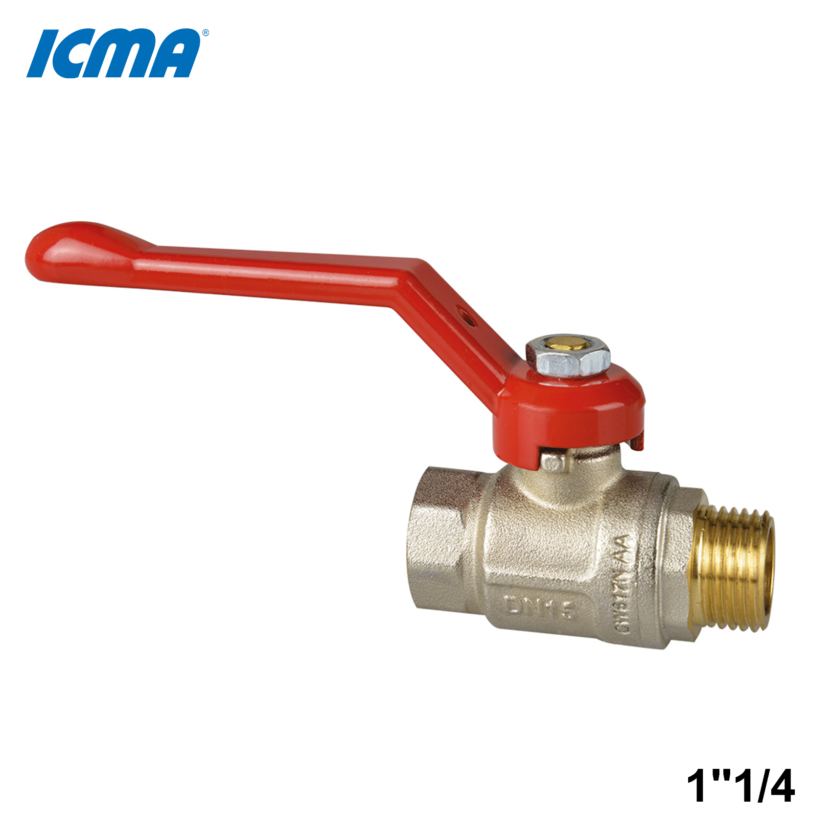ICMA 352 - Vanne à bille - Filetage 1''1/4 M/F - Levier long