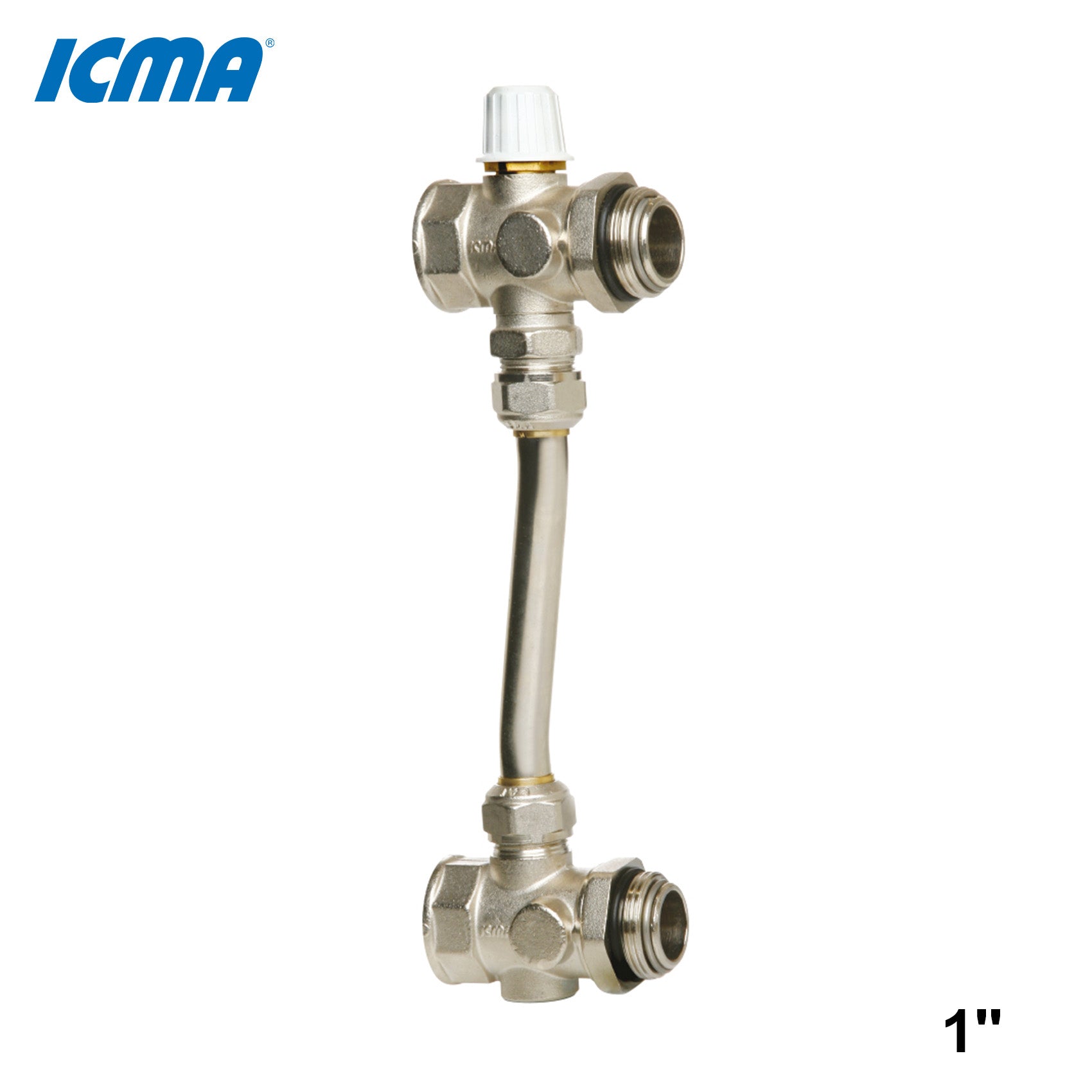 ICMA 174 1-inch Adjustable Bypass for Manifolds Mounted on the Floor