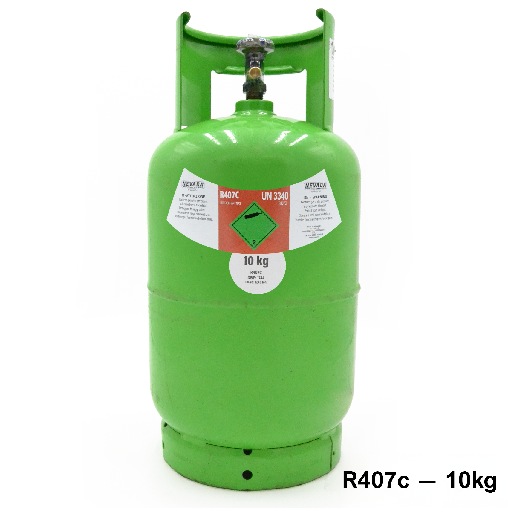 Bouteille de gaz R407c - 10 kg net