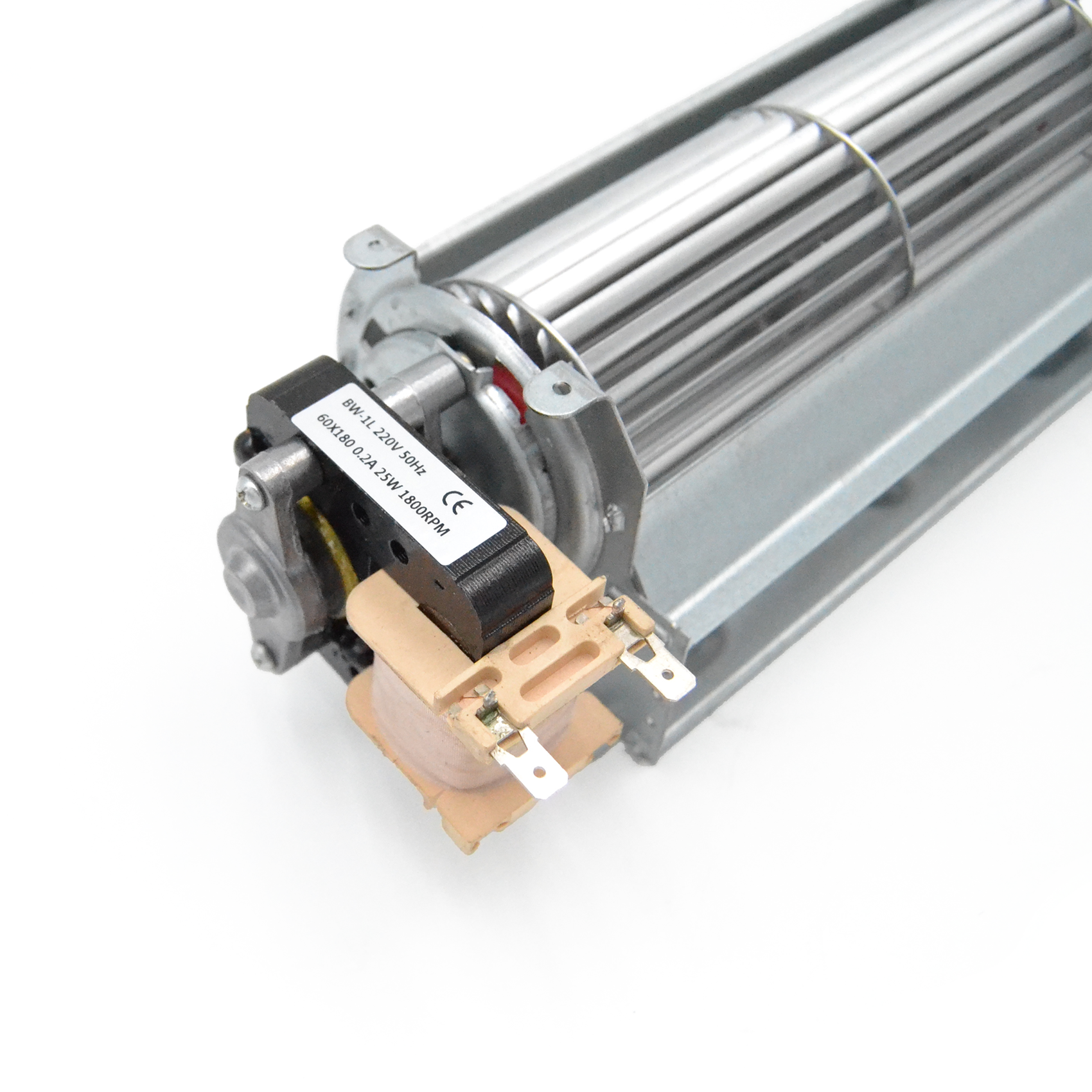 Ventilateur tangentiel gauche 180 mm, lot de 15 mm, 230 V, 50/60 Hz