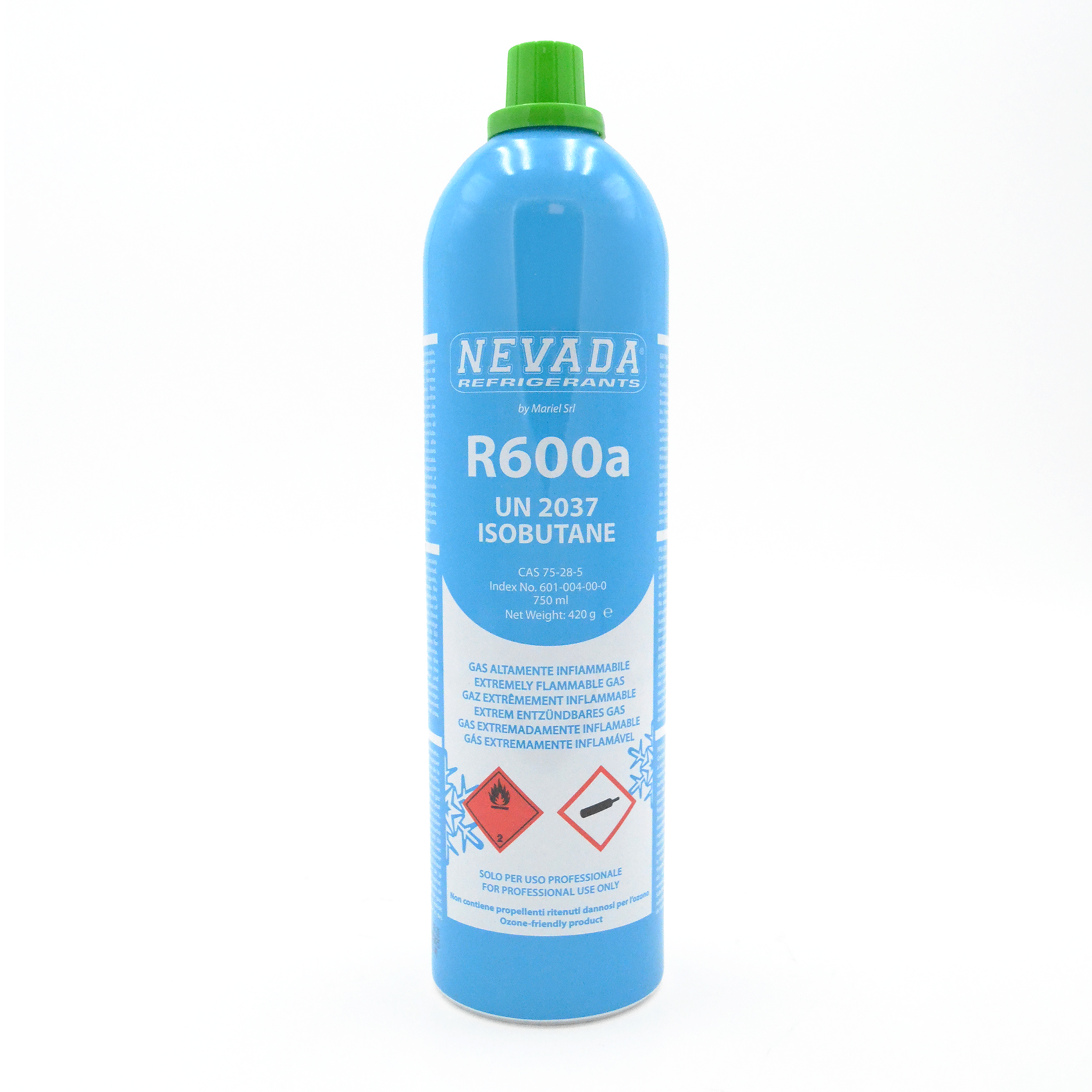 Bouteille de gaz réfrigérant R600a de 420 g