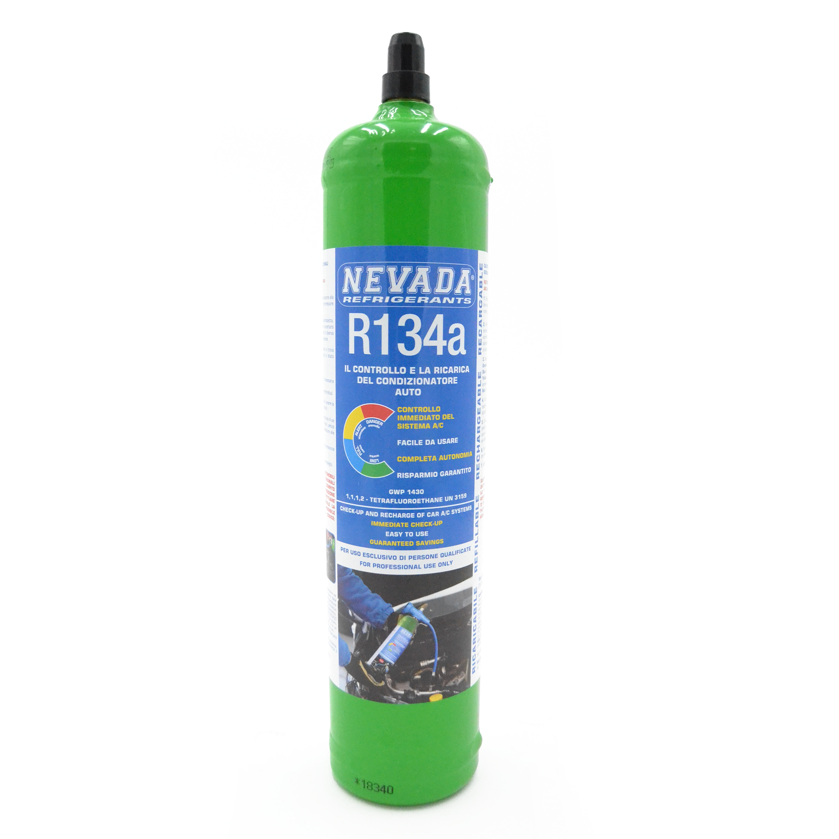 Kit de diagnostic et de recharge pour climatisation automobile R134a - CYLINDRE DE REMPLACEMENT
