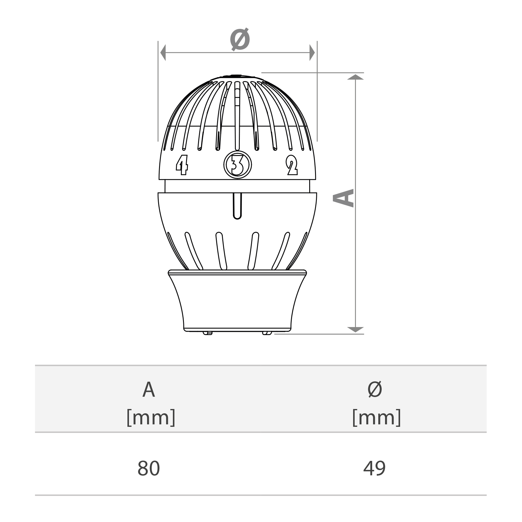 tête thermostatique Giacomini R470 pour vanne calorifère
