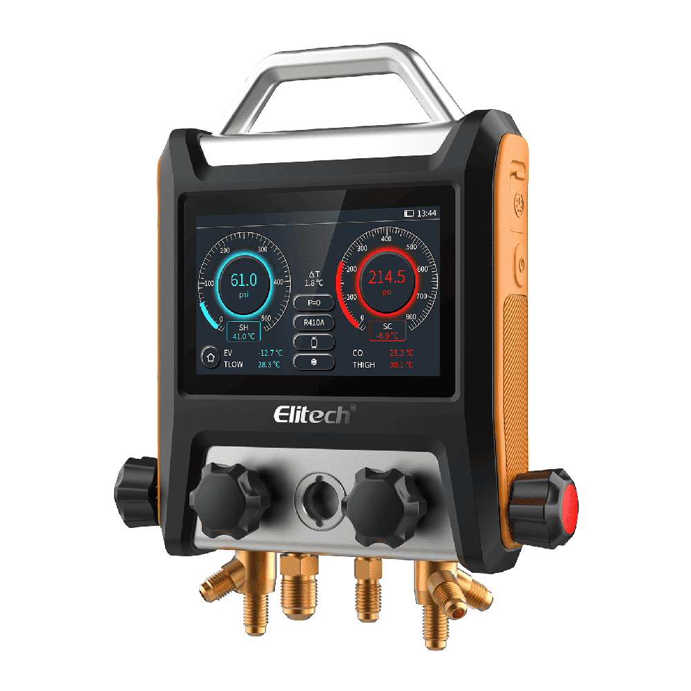 Collecteur de gaz réfrigérant numérique 4 voies ELITECH MS-4000