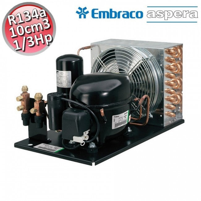 Groupe de condensation à palettes UNEK6187Z Embraco Aspera gaz R134A MHBP
