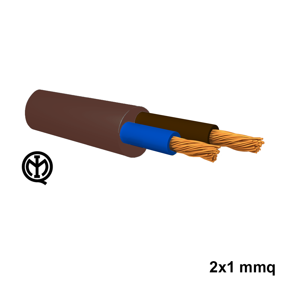 Câble électrique biconducteur FS18 FROR - 2 x 1 mm² - prix au mètre