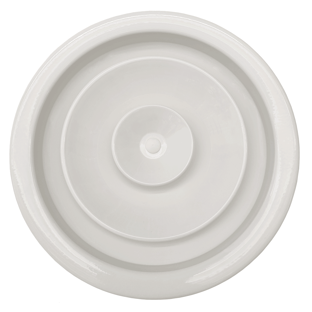 Diffuseur circulaire à cônes réglables, anémomètre, Ø 160 mm en aluminium blanc, avec clapet intégré