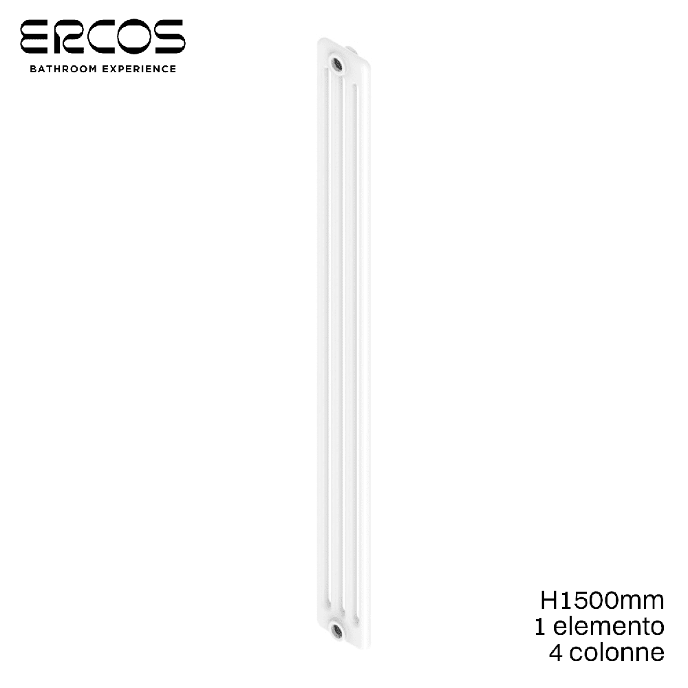Radiateur tubulaire en acier Comby à 4 colonnes - H 1500 mm