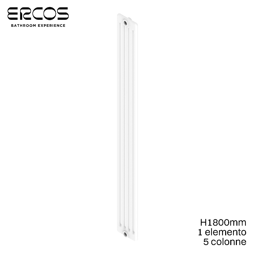 Radiateur tubulaire en acier Comby à 5 colonnes - H 1800 mm
