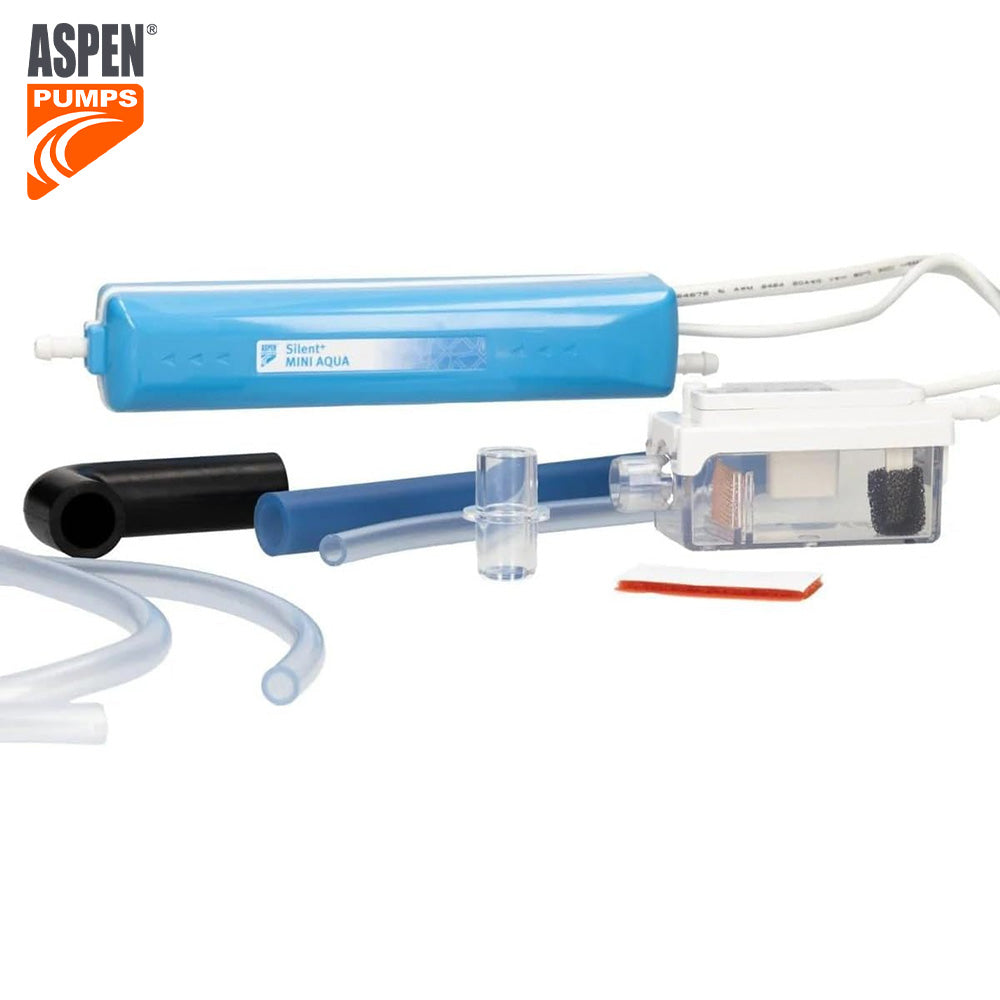 Nouvelle pompe Silent+ Mini Aqua Aspen pour l'évacuation des condensats de climatisation