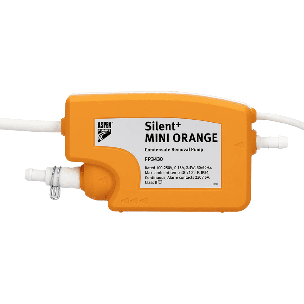 Pompe de vidange des condensats de climatisation Silent+ MINI ORANGE - Aspen Pumps