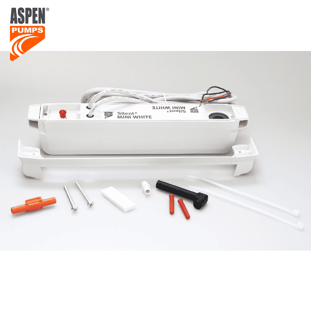 Pompe d'évacuation des condensats de climatisation Silent+ MINI WHITE - Aspen Pumps - Installation sous système split