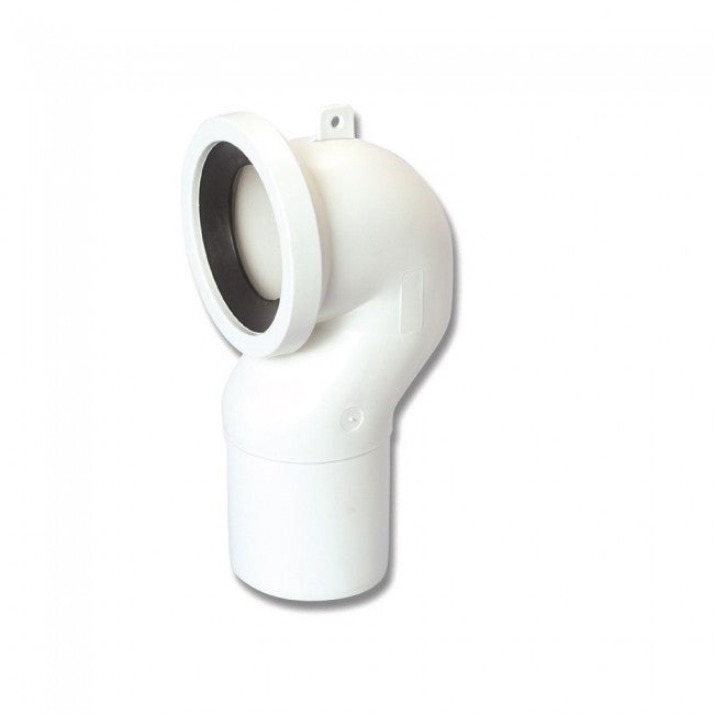 Coude technique pour raccordement d'évacuation WC Ø 110 x 90/100 mm