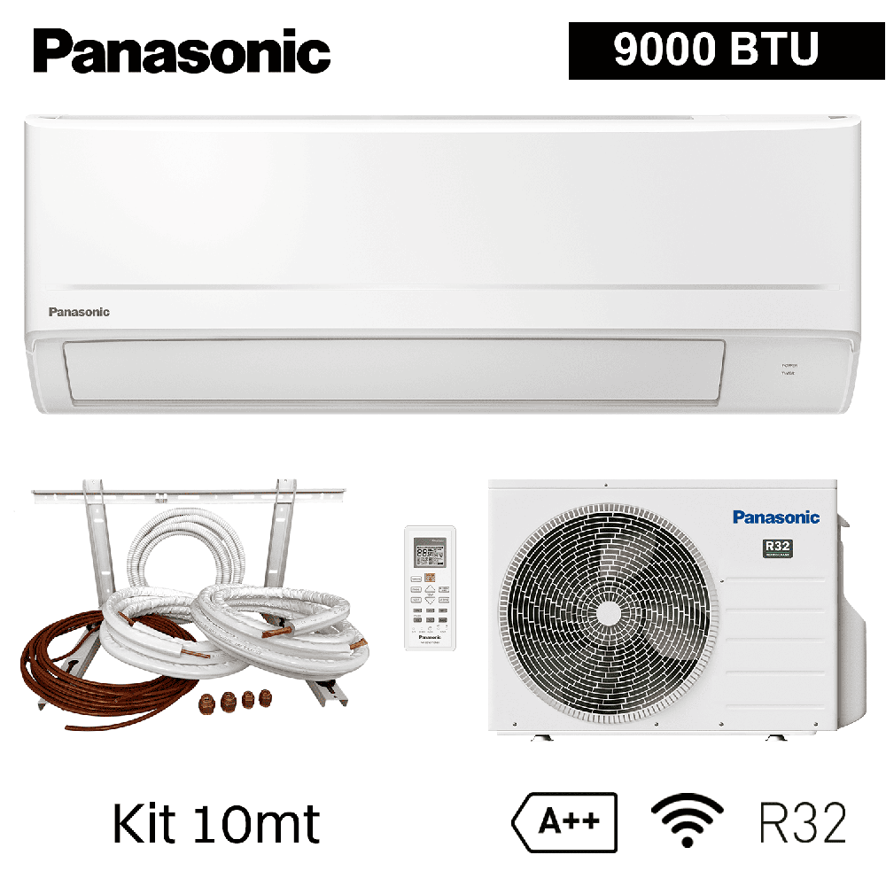Climatiseur mono-split Panasonic BZ 9 000 BTU R32 A++ avec kit d'installation 10 m