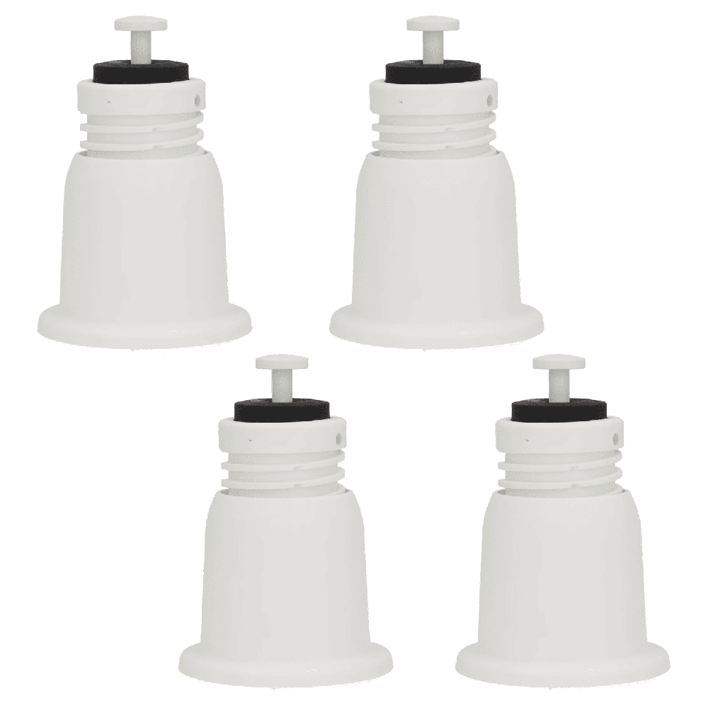 Kit de 4 supports de sol blancs réglables D. 100 pour unité de climatisation extérieure