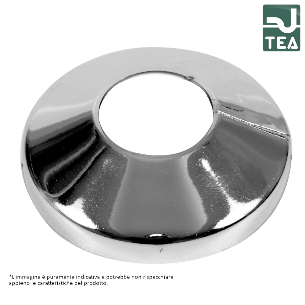 Rosette de siphon en acier inoxydable Ø 75 int x 32 ext (mm)
