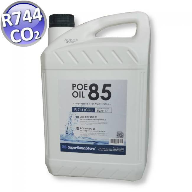 Huile de lubrification pour compresseur CO2 - R744 POE 85, bidon de 5 litres
