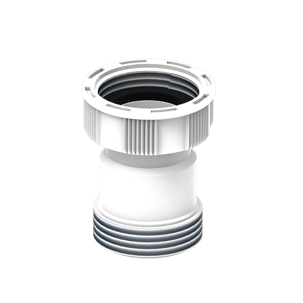 Rallonge d'adaptateur LIRA pour siphon de vidange F 1''1/4 x M 1''1/4 avec écrou moleté