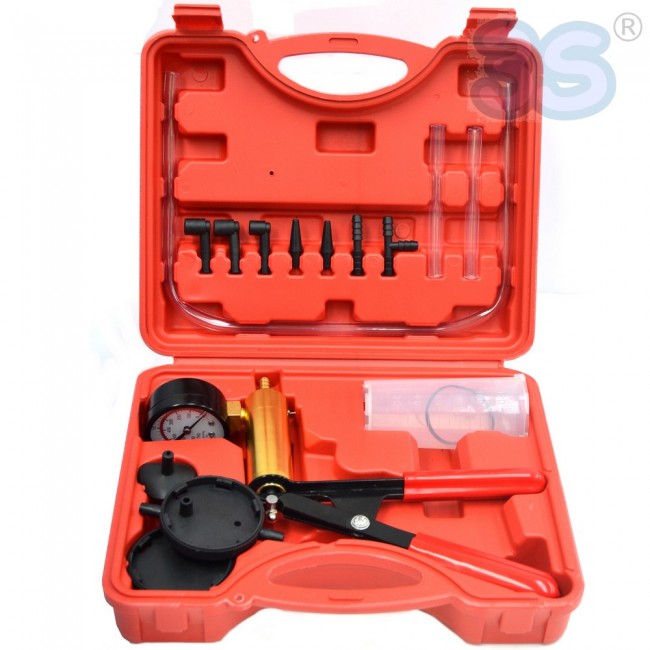 Kit de purge et de mise sous vide des circuits de freinage et d'embrayage pour véhicules - pompe manuelle