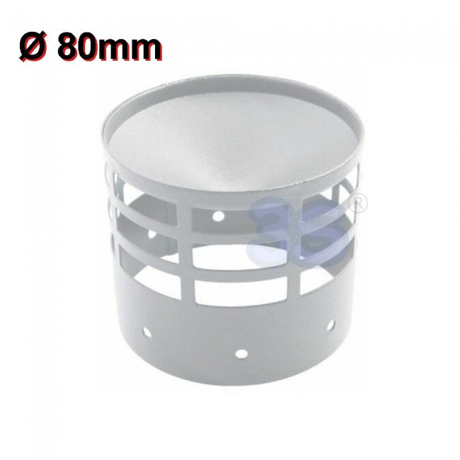 Ø 80 mm white plastic smoke exhaust vent for condensing boiler