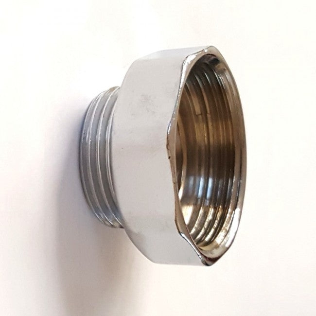 Raccord de réduction des déchets en laiton chromé 1'' mâle x 1'' 1/4 femelle pour siphon d'évacuation