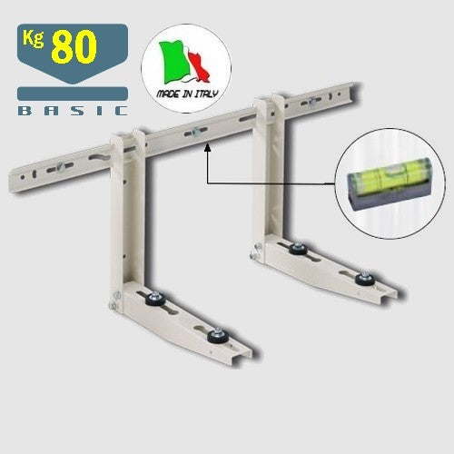 Kit d'installation pour climatiseur monobloc - 5 m de câble cuivre 1/4'' + 3/8'' avec support mural