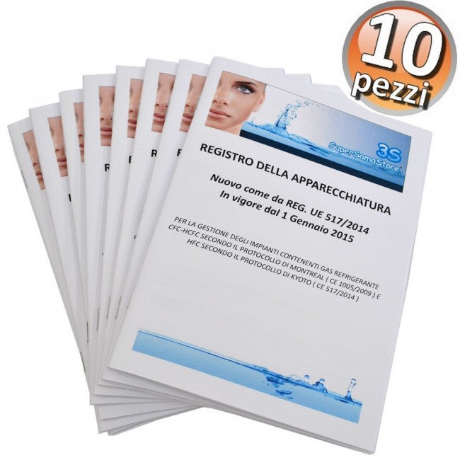 System booklet for recording refrigerant gas equipment - 10 pieces