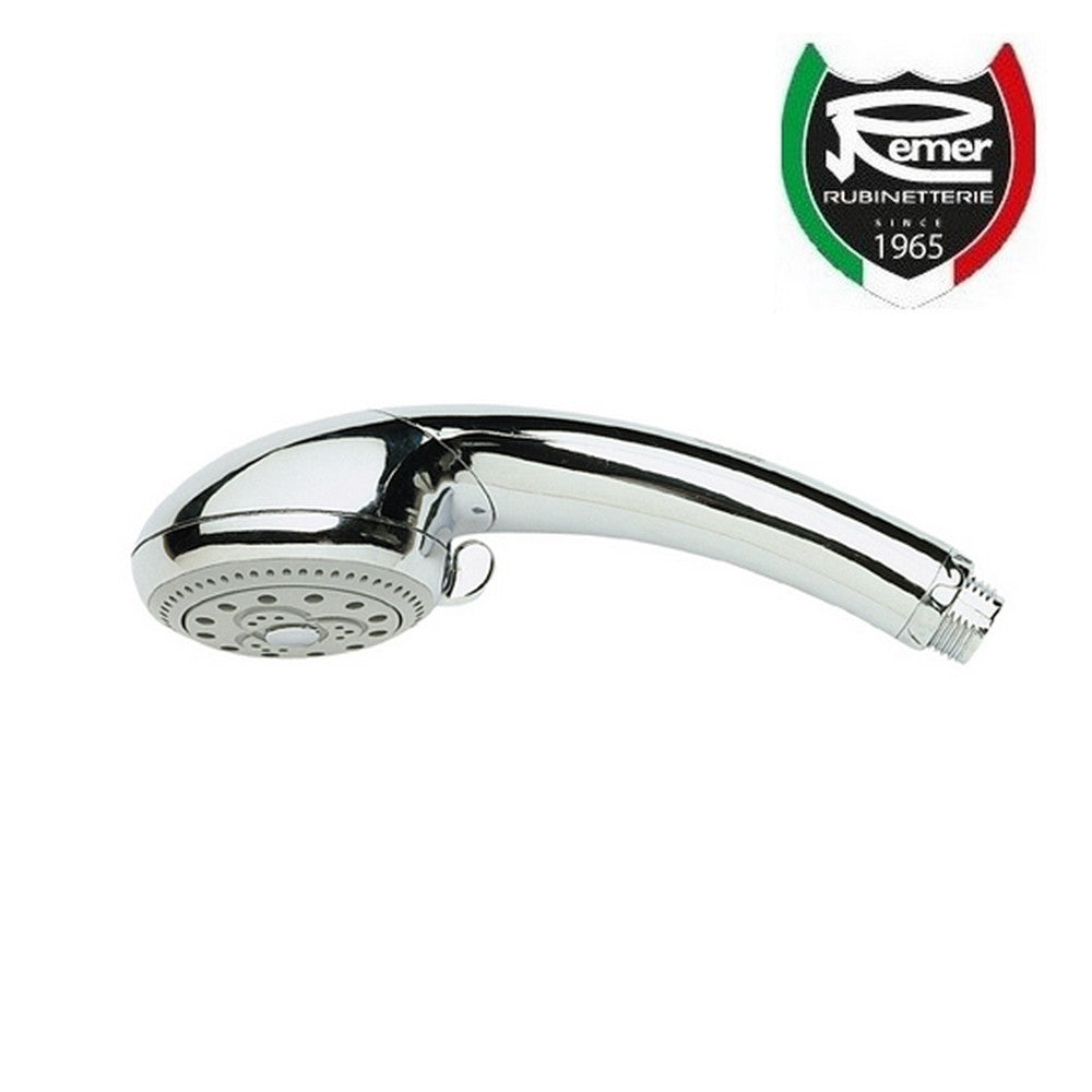 Pommeau de douche hydromassage 4 fonctions, anticalcaire - Remer 3112P
