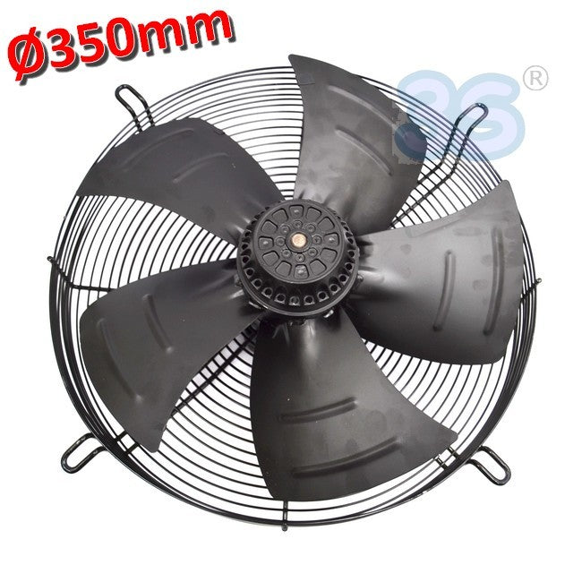 Extracteur d'air axial Ø 350 mm 135 W 220 V - avec moteur et grille