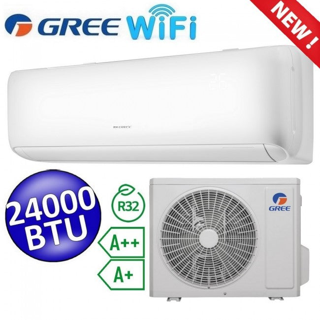 ARI Gree - Climatiseur split monobloc 24 000 BTU Classe A++/A+ Inverter R32 WiFi